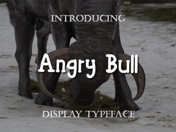Angry Bull Font for Web Design Projects
