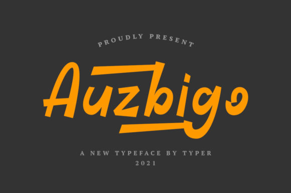 Auzbigo: A Modern Font for Handmade Creations