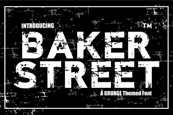 Baker Street Display Font for Editorial Design