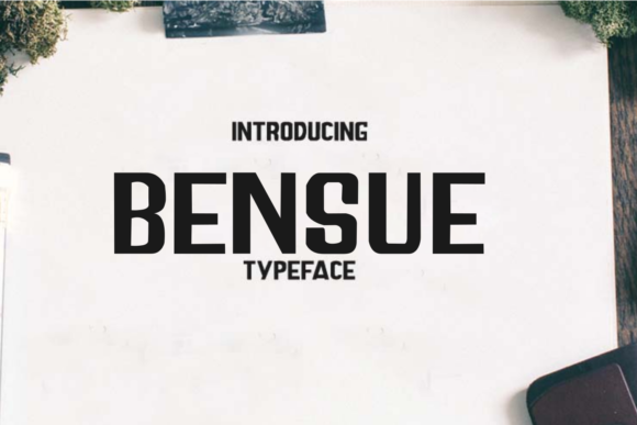 Bensue: A Bold Display Font for Handmade Creations