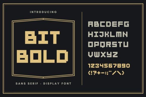 BitBold: A Pixelated Font for Handmade Creativity