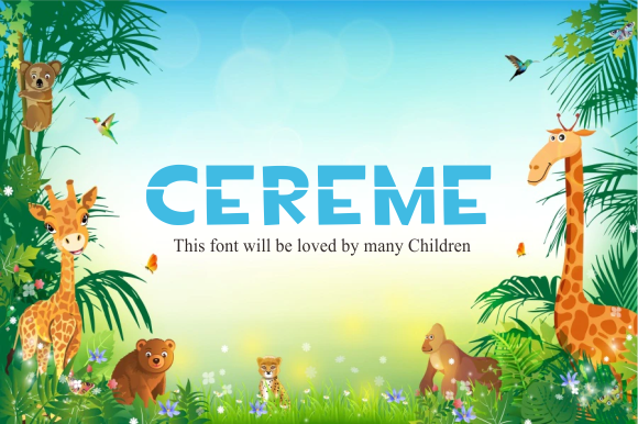 Cereme Display Font for Editorial Design