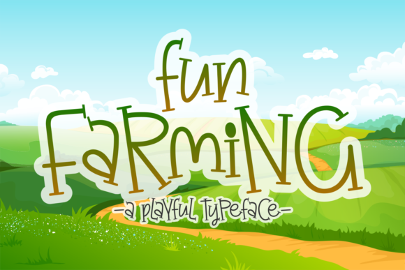 Fun Farming Font for Web Design Projects