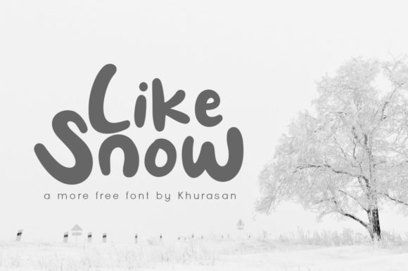 Like Snow: A Modern Display Font for Web Design