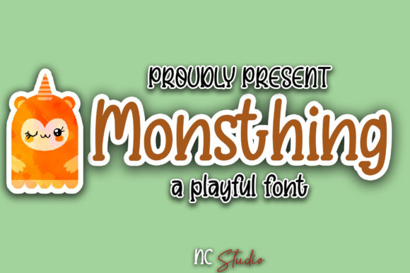 Monsthing: A Playful Font for Creative Branding Projects
