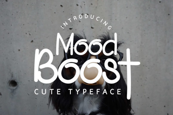 Mood Boost: A Whimsical Font for Modern Editorial Design