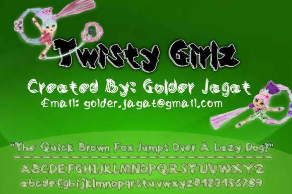 Twisty Girlz: A Playful Display Font for Web Design
